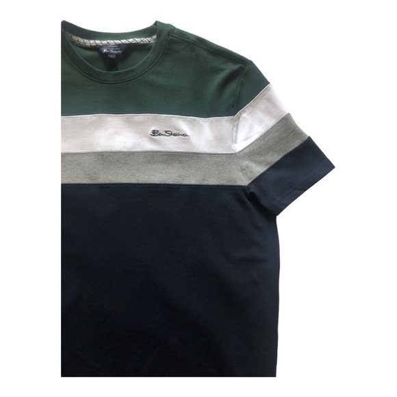 Ben Sherman Other - Ben Sherman Crewneck Short Sleeves T-Shirt Logo Detail Color Block Navy …